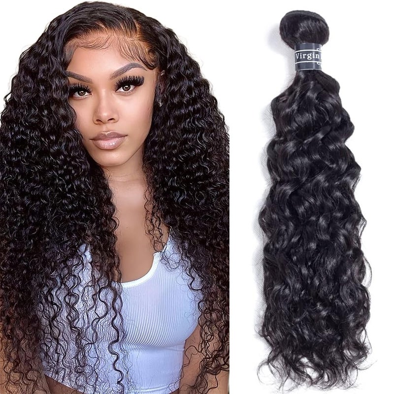 Amella Hair 18Inch 8A Brazilian Virgin Human Hair Water wave one Bundles Remy Human Hair 100 Unprocessed Natural Color